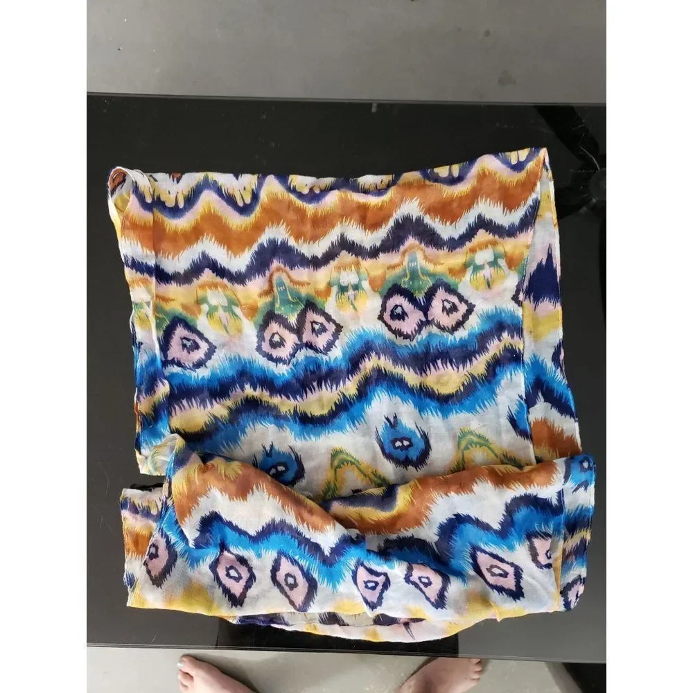 Boho Tie Dyed Multi‎ Print Infinity Scarf